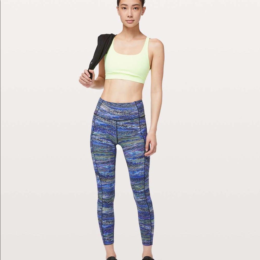 lululemon athletica Blue Multicolor High-Rise Leggings